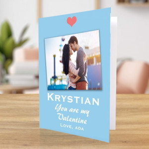 Kartka na walentynki z Waszym zdjęciem - My valentine