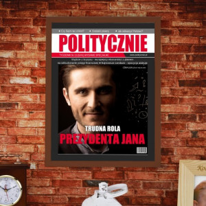 Okładka magazynu ze zdjęciem dla polityka - POLITYCZNIE