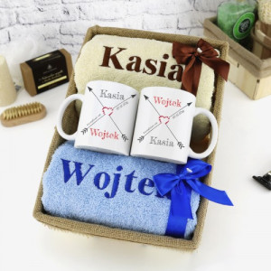 Kubki z nadrukiem i komplet ręczników dla pary - Przeznaczenie