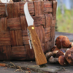 Nóż składany dla grzybiarza z grawerem - Super grzybiarz