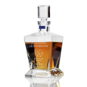 Karafka do whisky z grawerem dla grzybiarza - Grzybobranie