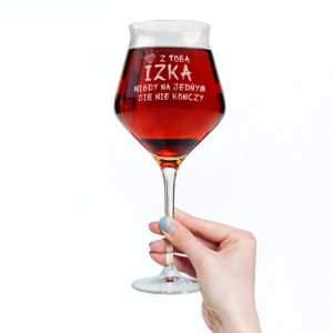 Kieliszek na wino z grawerem dla przyjaciółki - Jeszcze jeden