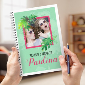 Notes z nadrukiem i zdjęciem - Zapiski z wakacji
