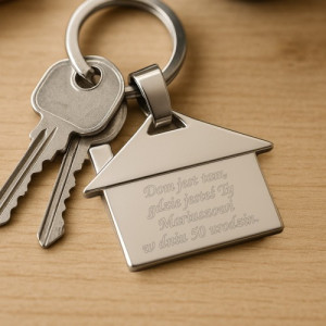 Brelok do kluczy z grawerem dla niego - DOM