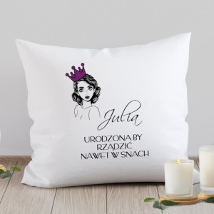 Poduszka z nadrukiem -  Urodzona by