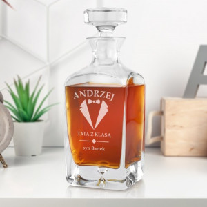 Karafka z grawerem dla taty - Tata z klasą