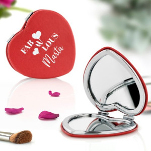 Lusterko kieszonkowe z nadrukiem na walentynki - Fabulous