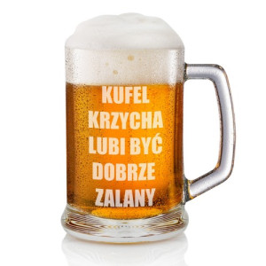 Kufel na piwo z grawerem dla niego - Zawsze pełny