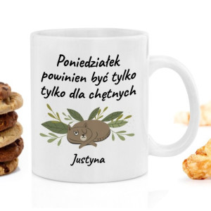 Kubek z nadrukiem imienia dla niej - Poniedziałek