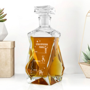 Karafka do whisky z grawerem dla niego - Stan upojenia