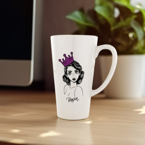 Kubek latte z nadrukiem dla niej - Modna