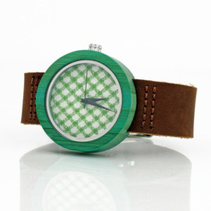 Zegarek z drewna bambusowego + grawer dowolnej dedykacji dla Niej