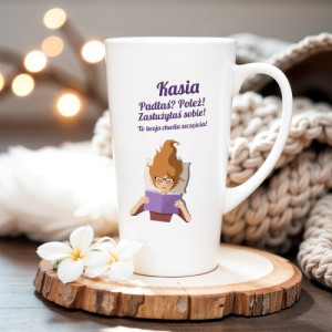 Kubek latte z nadrukiem dla niej - Odpoczynek
