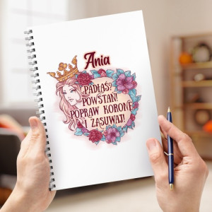 Notes z personalizacją dla niej - Padłaś? Powstań!
