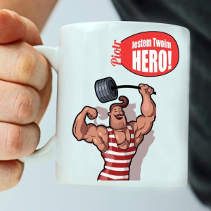 Personalizowany kubek -  Hero + imię