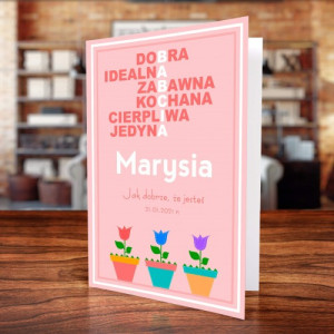 Kartka z okazji Dnia Babci z życzeniami - Idealna