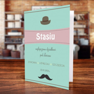 Kartka z okazji Dnia Dziadka z życzeniami - W zdrowiu i szczęściu