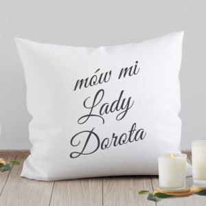 Poduszka z nadrukiem - Lady