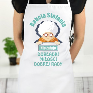 Fartuch kuchenny z nadrukiem dla babci - Dobra rada