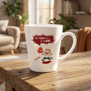 Kubek latte mini z nadrukiem dla niej - Kocham się w Tobie
