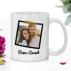 Kubek z nadrukiem zdjęcia i imion - LOVE
