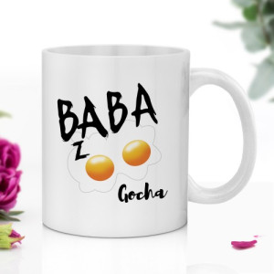 Kubek z nadrukiem dla niej - Baba z jajami