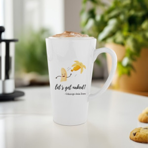 Kubek latte z nadrukiem - Get naked!