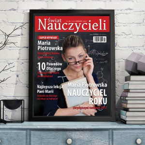 Okładka magazynu ze zdjęciem wychowawcy - Świat nauczycieli