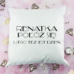 Poduszka z nadrukiem - Połóż Się