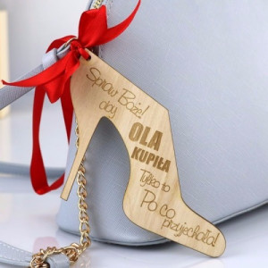 Zawieszka Szpilka z personalizacją na prezent