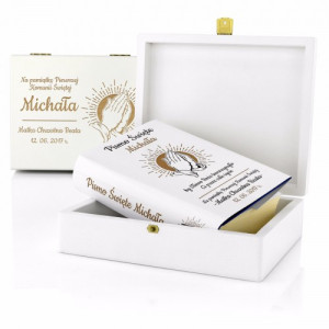 Pismo Święte z personalizowaną okładką w etui na komunię - Modlitwa