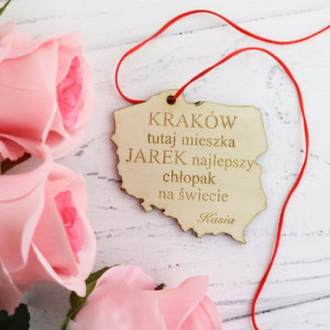 Spersonalizowana zawieszka na prezent Najlepszy chłopak