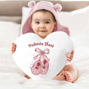 Poduszka serce z nadrukiem dla dziecka - Podusia