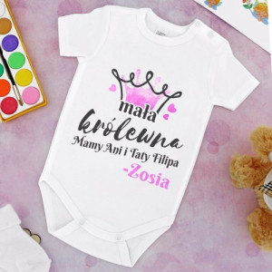 Body dziecięce r. 68 z personalizacją dla dziewczynki - Mała królewna