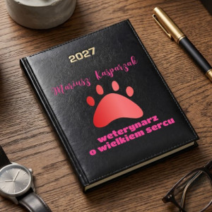 Kalendarz na 2027 z nadrukiem dla weterynarz - Zwierzęcy harmonogram