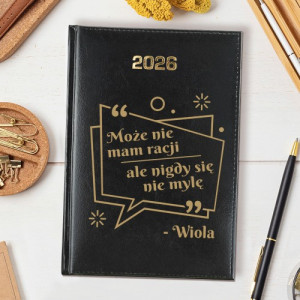 Kalendarz książkowy 2026 dla niej - Racja