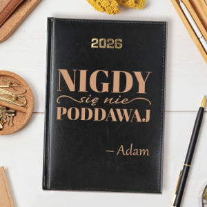 Kalendarz książkowy na rok 2026 - Nigdy się nie poddawaj