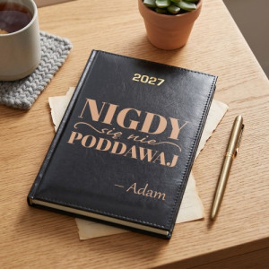 Kalendarz książkowy na rok 2027 - Nigdy się nie poddawaj