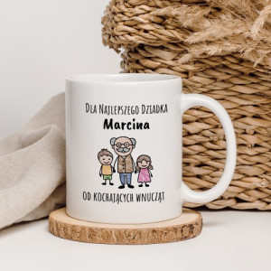 Kubek z nadrukiem na Dzień Dziadka - Twoje wnuki