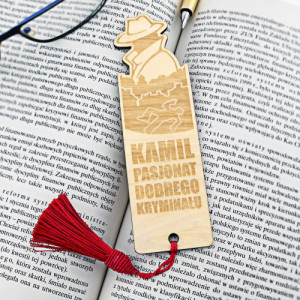 Zakładka do książki z grawerem - Pasjonat dobrego kryminału
