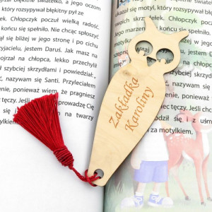 Zakładka do książki na prezent z grawerem