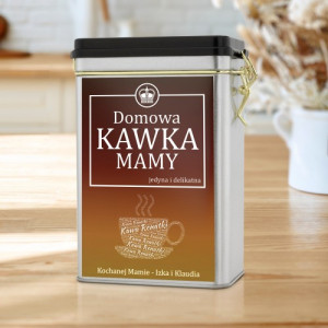 Puszka na kawę z nadrukiem dla mamy - Domowa Kawka