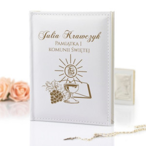 Album na zdjęcia z nadrukiem na pamiątkę I Komunii Świętej - Uczta