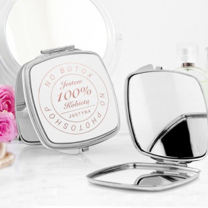 Lusterko kompaktowe z nadrukiem - 100% Kobieta