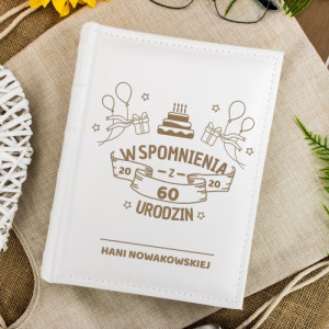 Album na zdjęcia z grawerem na 60 urodziny - Wspomnienia