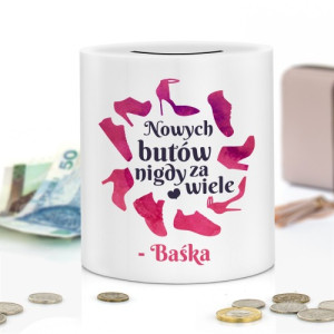 Skarbonka z nadrukiem dla niej - Nowe buty