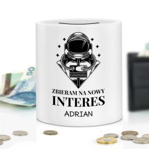 Skarbonka z nadrukiem dla niego - Nowy interes