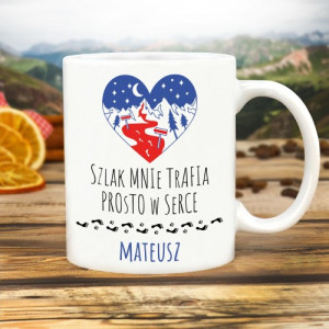 Kubek z nadrukiem dla miłośnika gór - Szlak mnie trafia