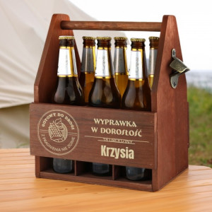 Skrzynka na piwo z otwieraczem na 18 urodziny dla niego - Wyprawka