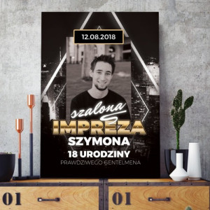 Fotoobraz na płótnie Szalona Impreza dla kolegi na prezent na 18 urodziny